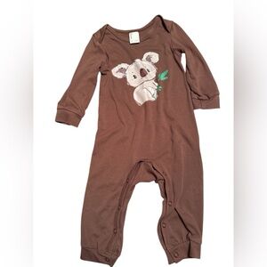 PatPat Brown Koala Long Sleeve Romper 6–9M Baby Unisex